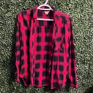 Black and Red Plaid Flannel